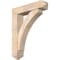 Ekena Millwork Thorton Arts and Crafts Smooth Bracket w/ Offset Brace, Douglas Fir, 7 1/2"W x 32"D x 40"H BKT0806X32X40THR03SDF - alternate 1
